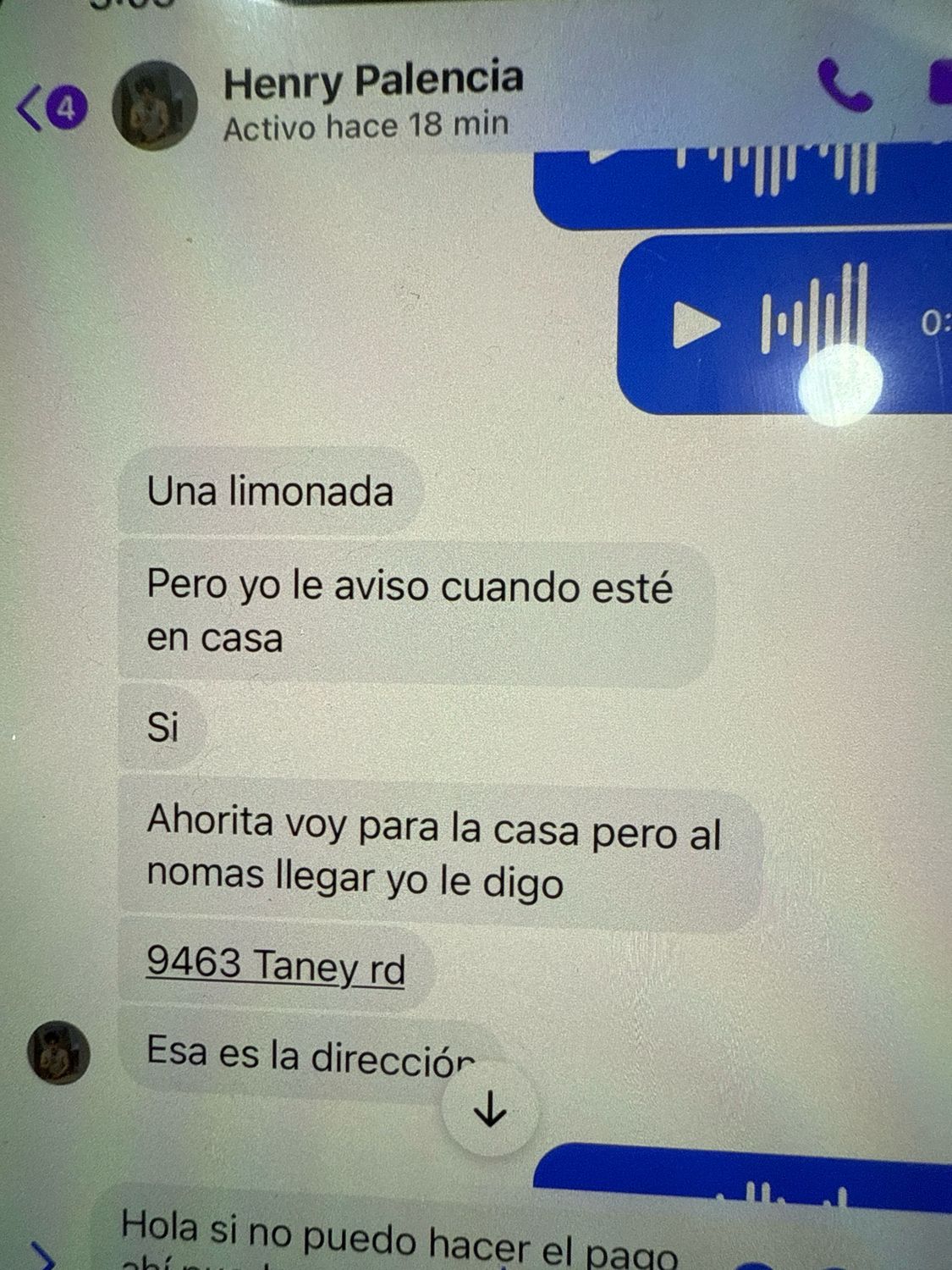 Orden de Henrry Valencia 1 octubre 