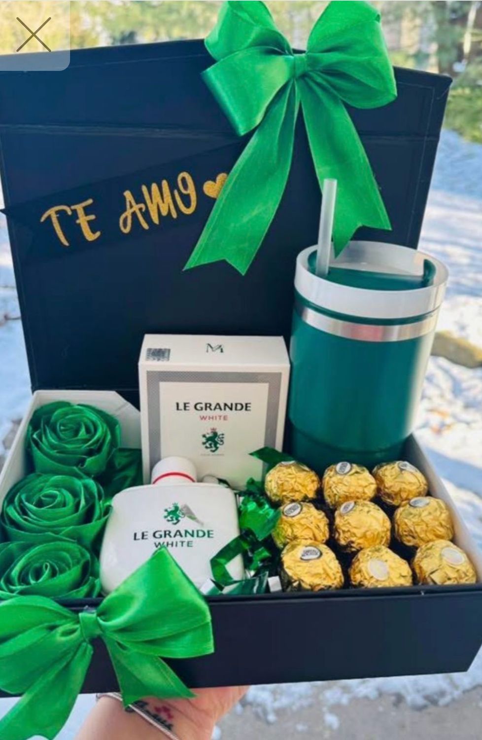 Caja verde LE GRANDE WHITE