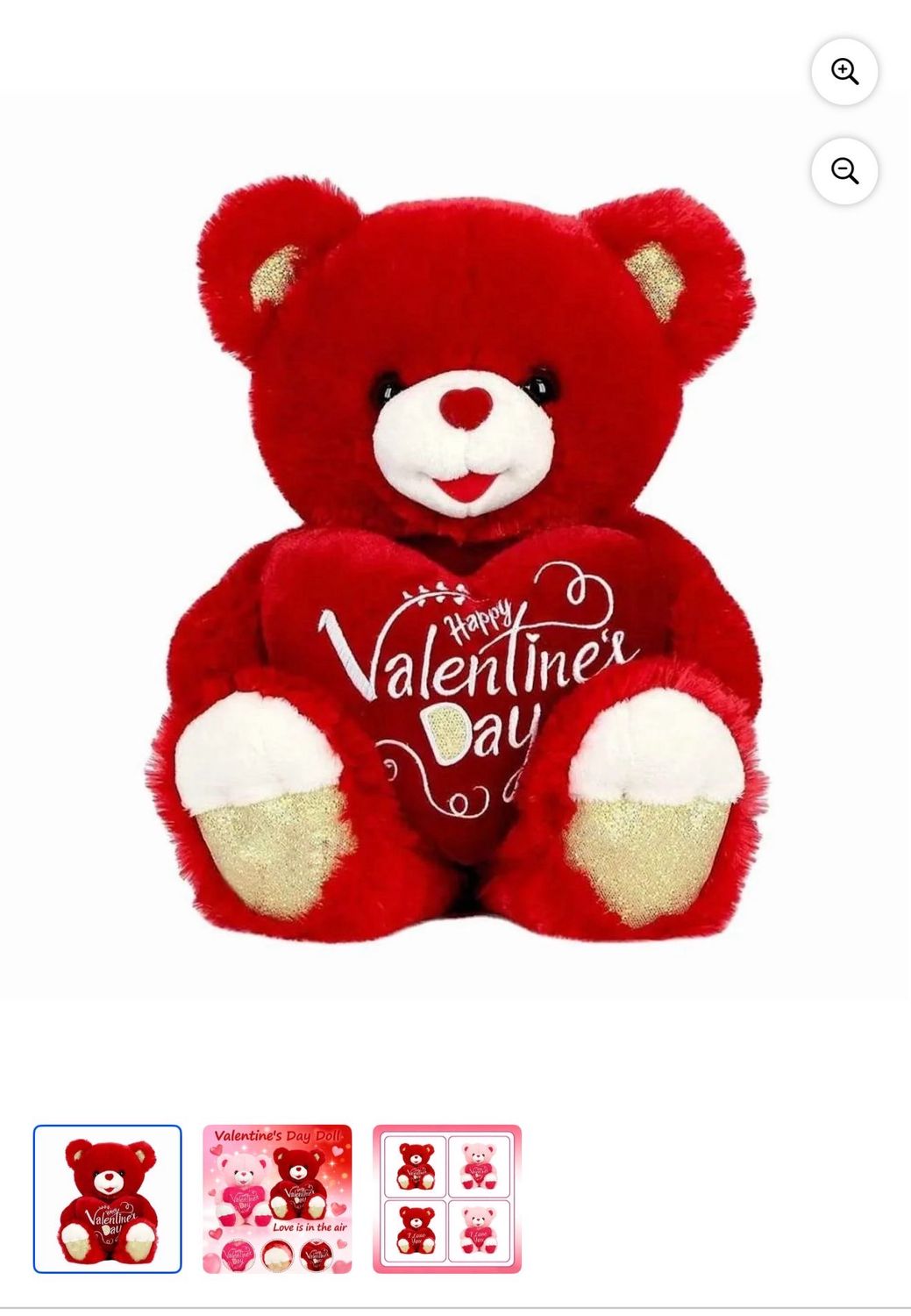 Peluche rojo de Sanvalentin 