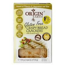 Origin Earth – Crispy Bread Crackers with sesame seeds