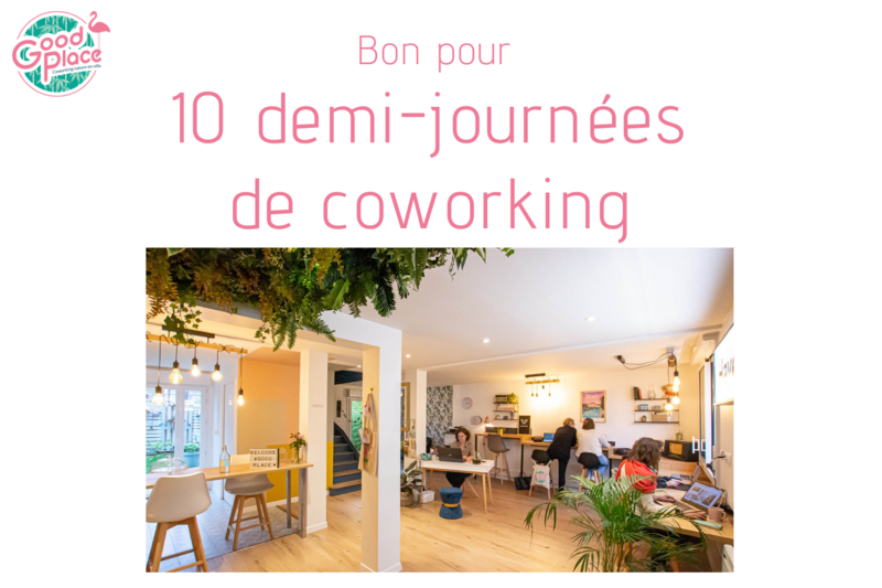 Bon pour 10 demi-journées de coworking