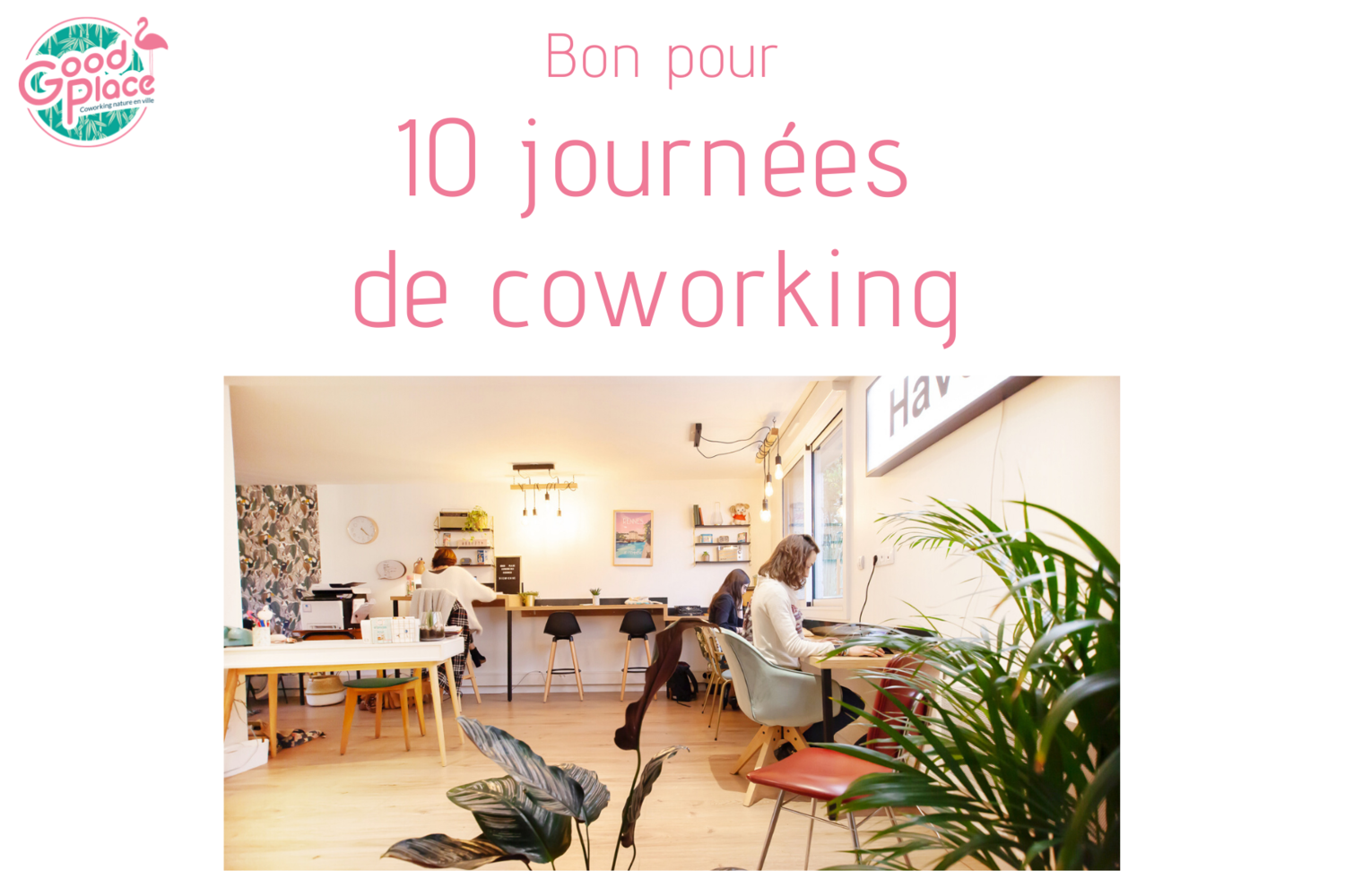 Bon pour 10 journées de coworking