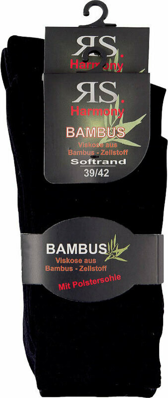 2-er  Bambus Socken mit Polstersohle