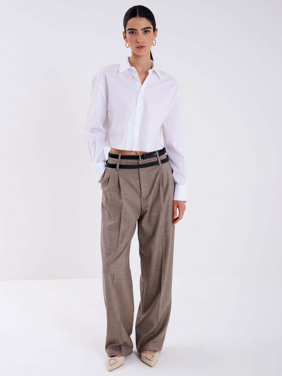 VICOLO - Pantalone con Pinces e Doppia Cintura
SKU: TE0088012ETOR
Colore: tortor