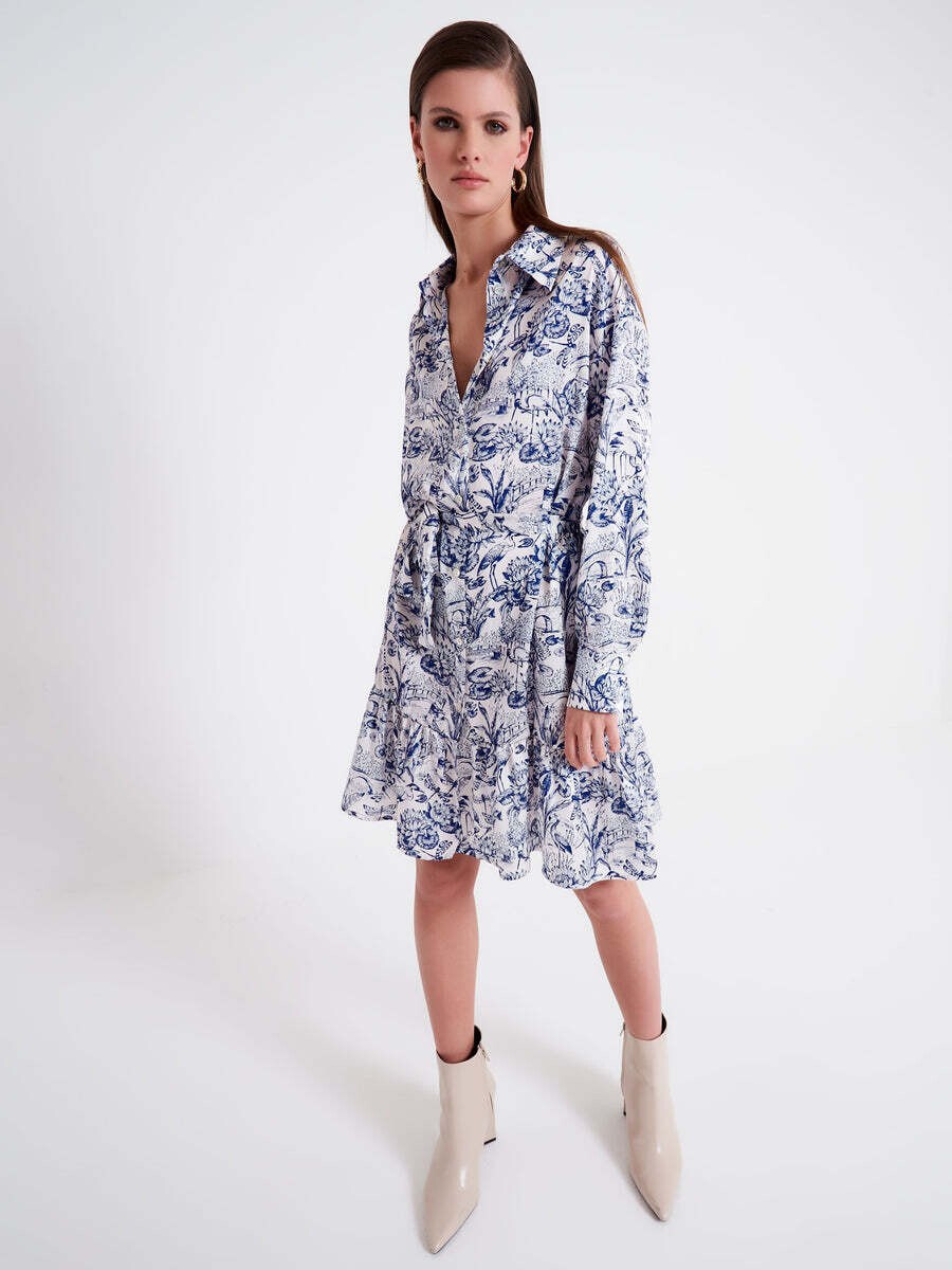 VICOLO - Abito Chemisier Fantasia con Cintura
SKU: TE0226001FNAT
Colore: beige/blu