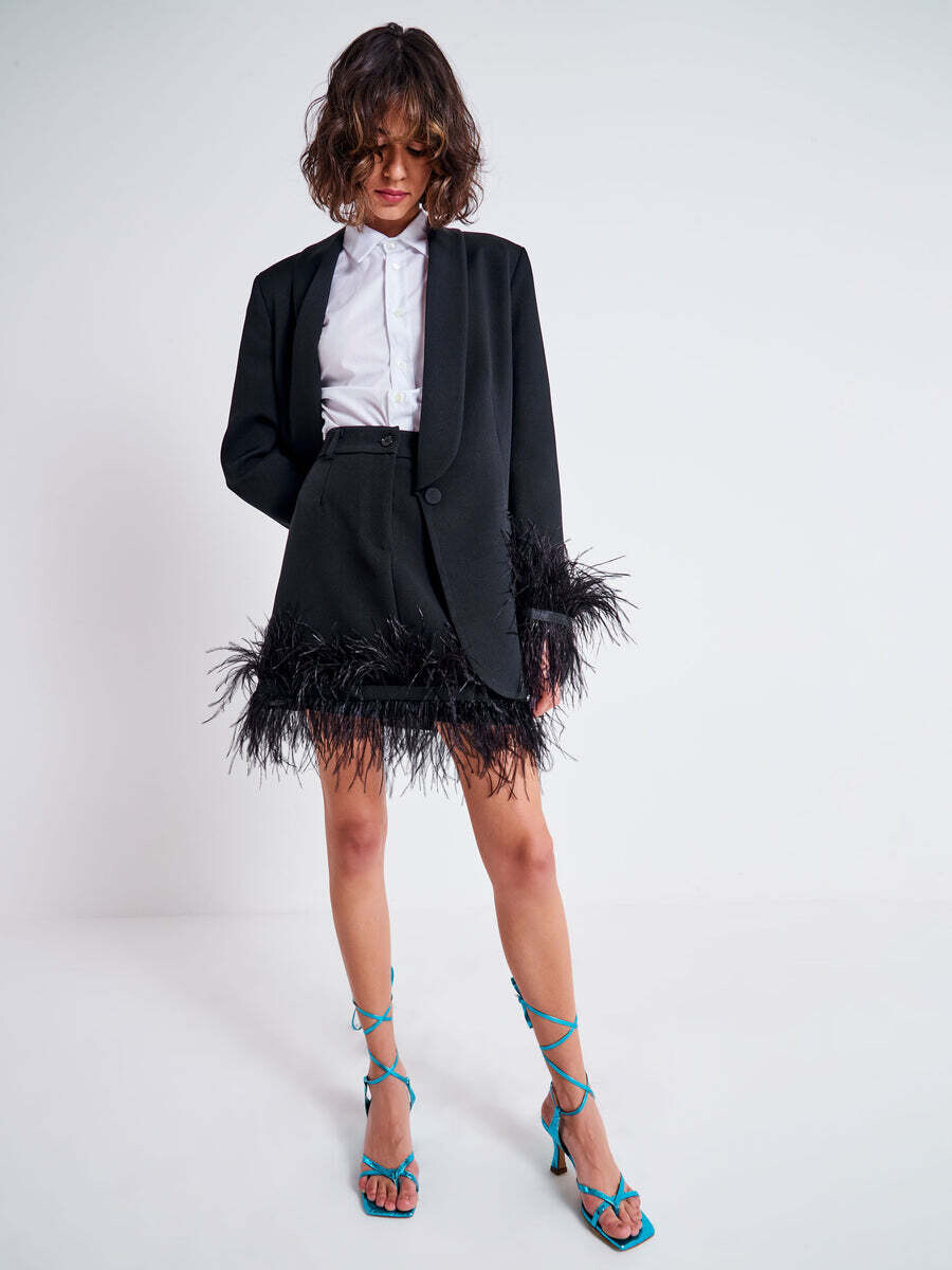 VICOLO - Minigonna con Piume
SKU: TE0434099ANER
Colore: nero