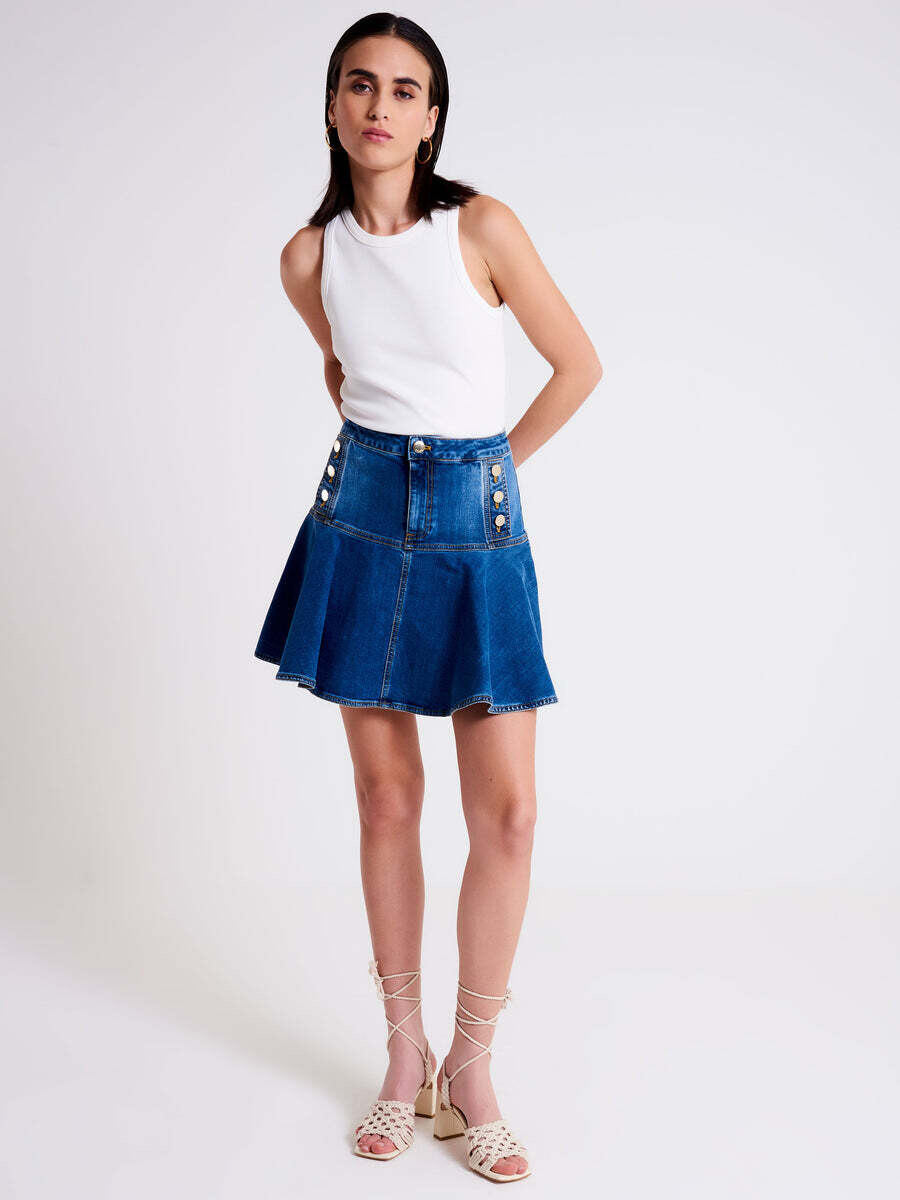 VICOLO - Minigonna in Jeans con Bottoni DoratI
SKU: DE5199089ABLU
Colore: blu