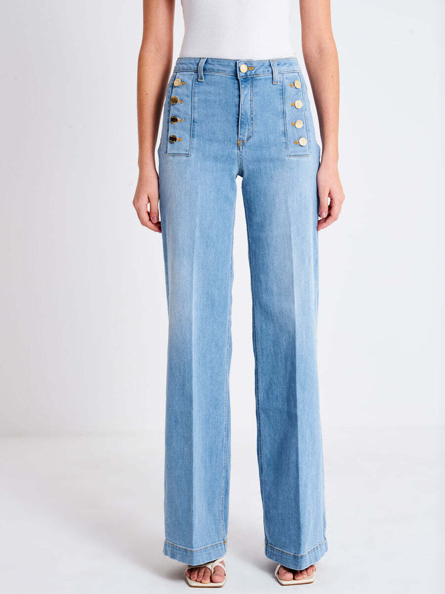 VICOLO - Jeans Palazzo con Bottoni Chiaro
SKU: DE5126089ABLU
Colore: blu
