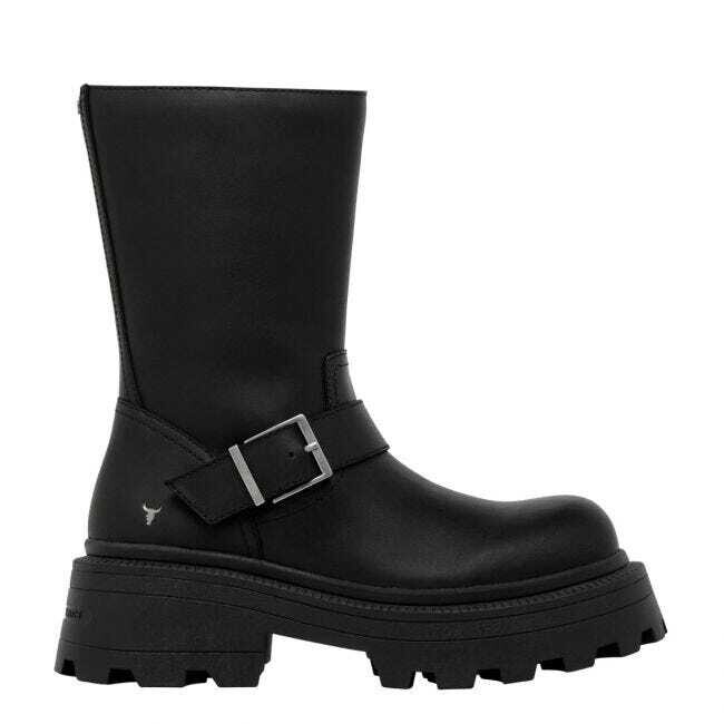 WINDSOR SMITH Anfibio TEASIN PELLE NERA