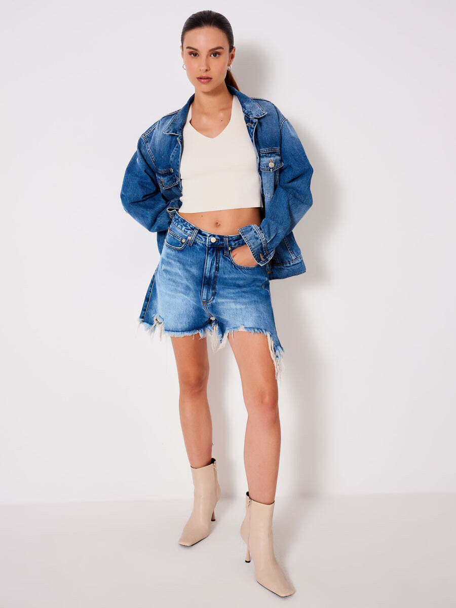 VICOLO - Shorts in Denim Sfrangiati NEW IN
Blu
SKU: DR5103089ABLU