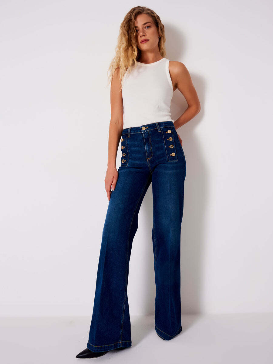 VICOLO - Jeans Palazzo con Bottoni NEW IN
Blu
SKU: DR5018089ABLU-3