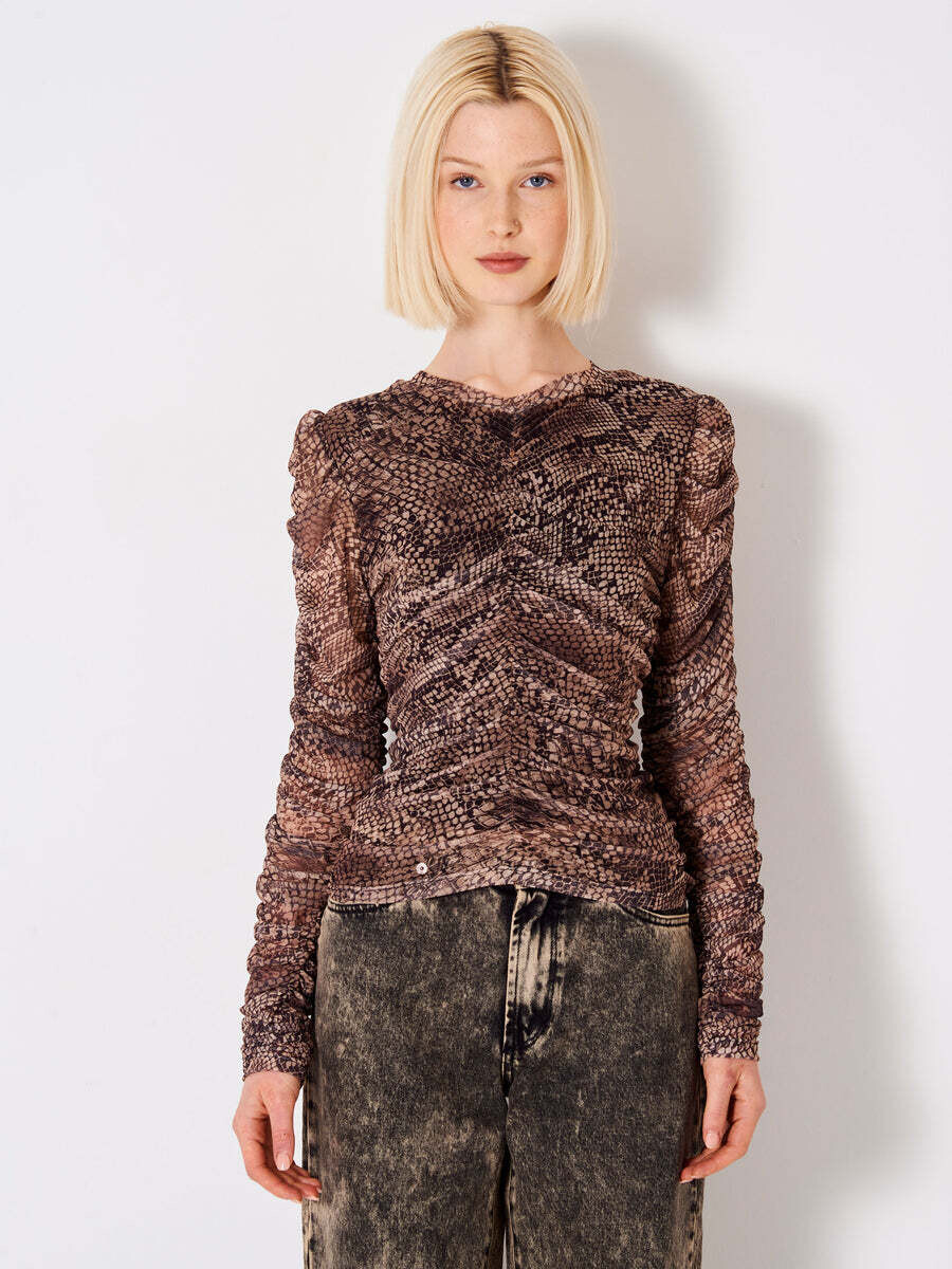 VICOLO - Top con Arriccio Pitonato NEW IN
Marrone
SKU: TR1027002FNAT