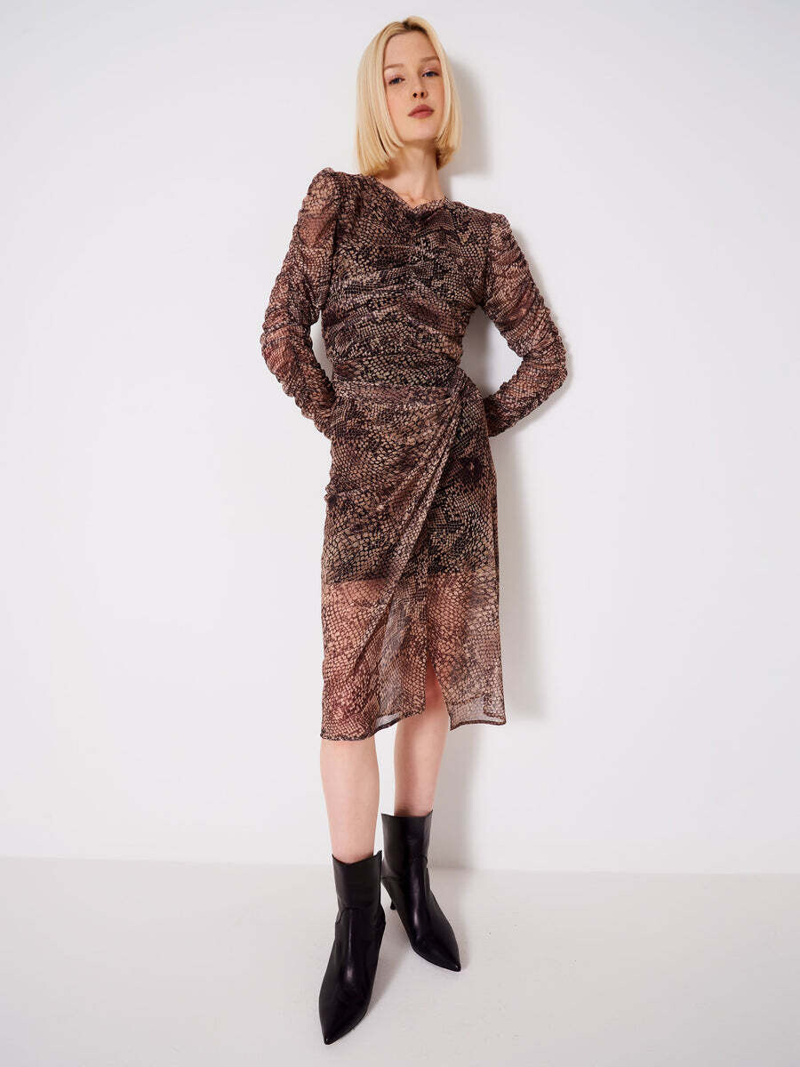 VICOLO -G onna Drappeggiata Pitonata NEW IN
Marrone
SKU: TR1029002FNAT