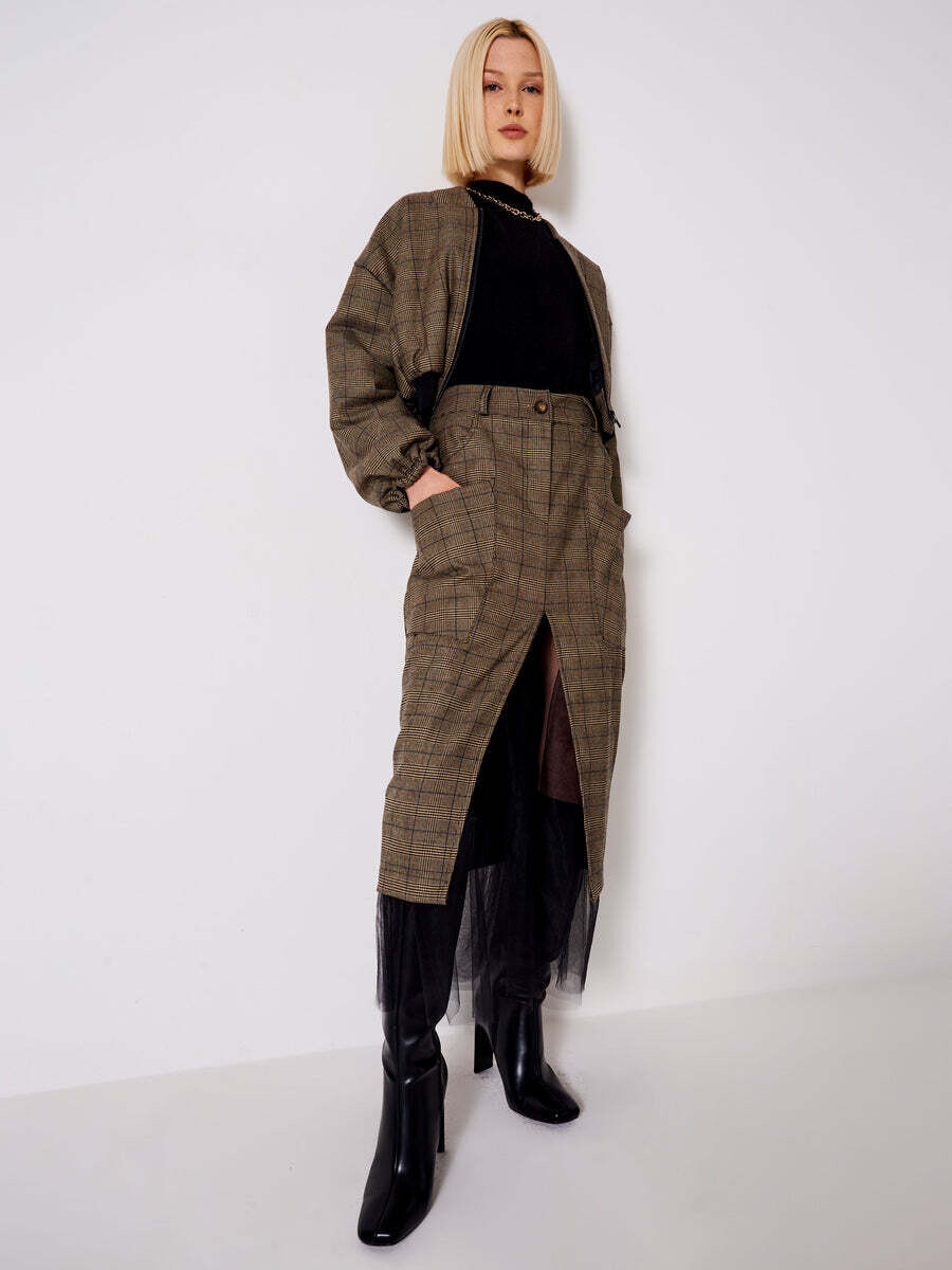 VICOLO - Gonna Midi Check e Tulle NEW IN
Nero/Beige
SKU: TR0887062FCAM-2