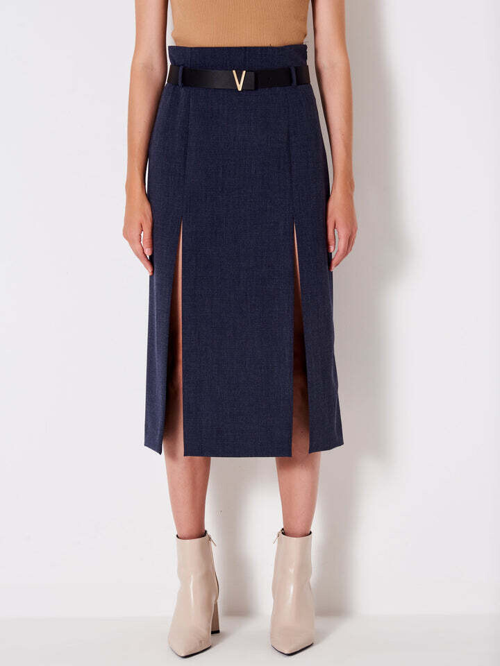 VICOLO - Gonna midi con Spacchi
Blu
SKU: TR0397089ABLU-2