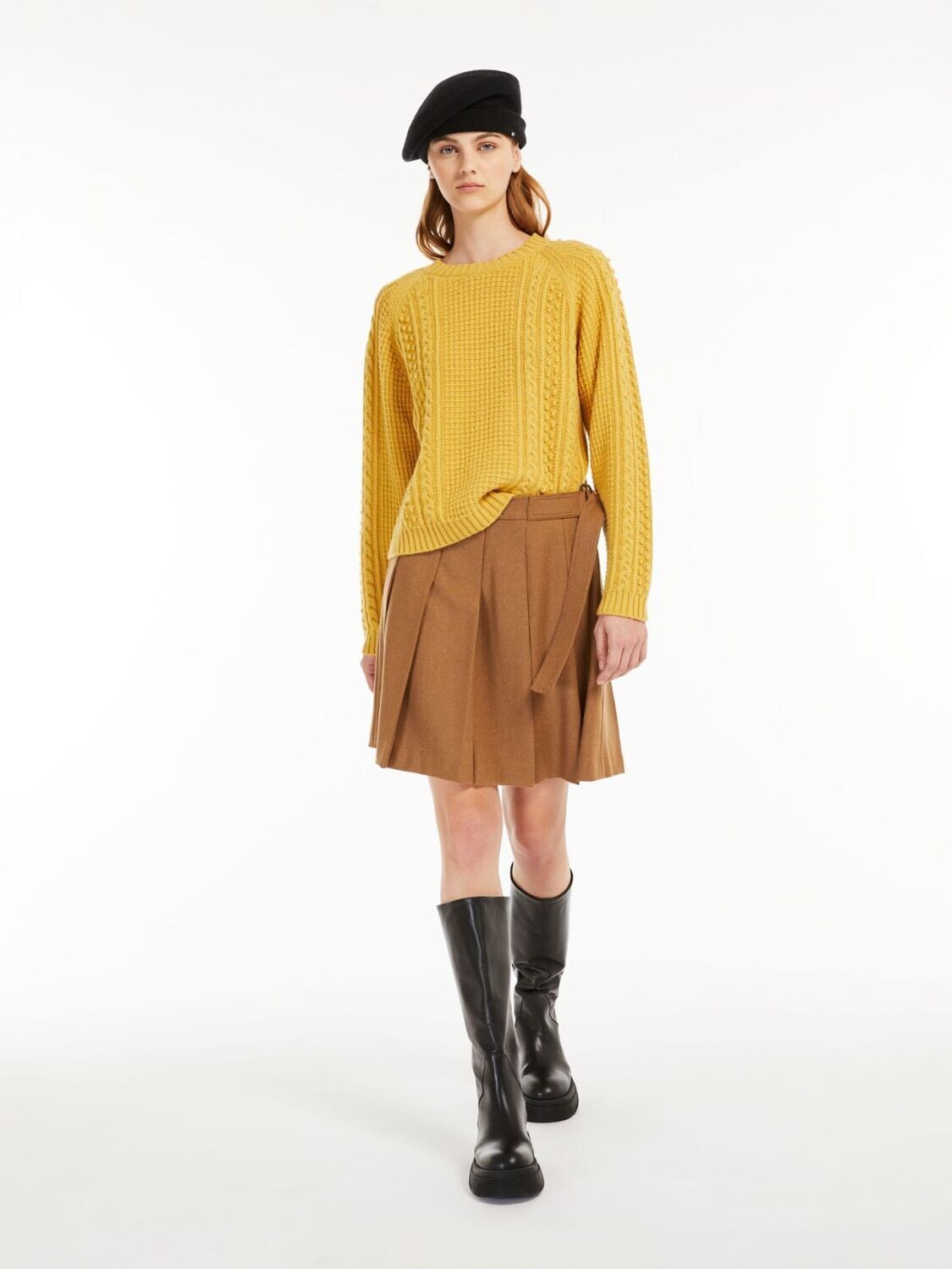 MAX MARA Weekend - MAGLIA IN FILATO DI LANA Giallo