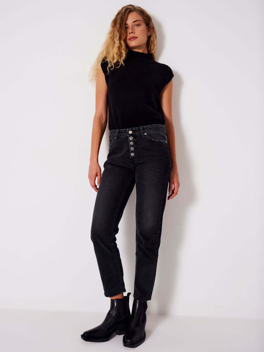 VICOLO - Jeans Icon Piper Nero Nero SKU: DR5085099ANER