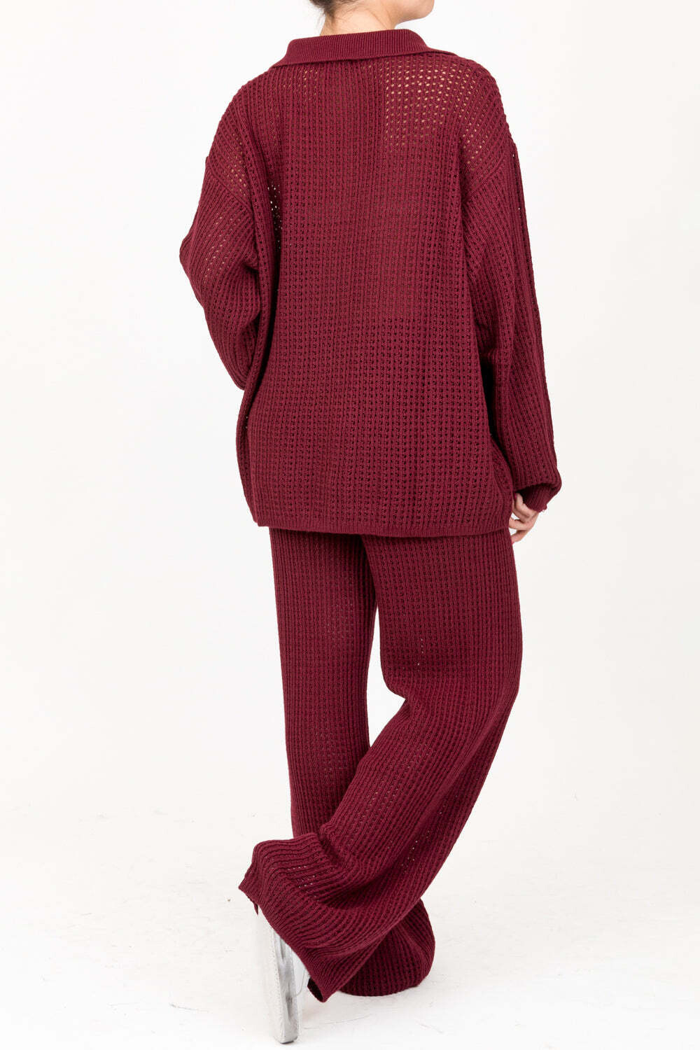 Vicolo - Maglia con colletto e bottoni Art. 77248R Bordeaux