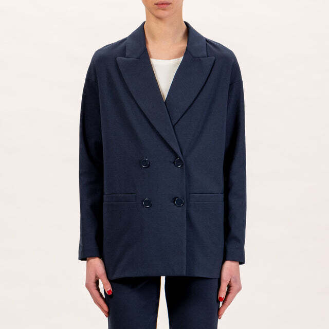 da VICOLO Vicolo-Giacca punto milano doppiopetto - blu SKU: tb0119-122563 da VICOLO Vicolo-Giacca punto milano doppiopetto - blu SKU: tb0119-122563