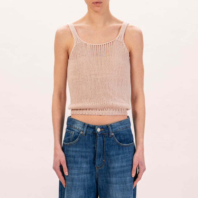 da TENSIONE IN Tensione in - Top in maglia - rosa  SKU: c3028-5-124405