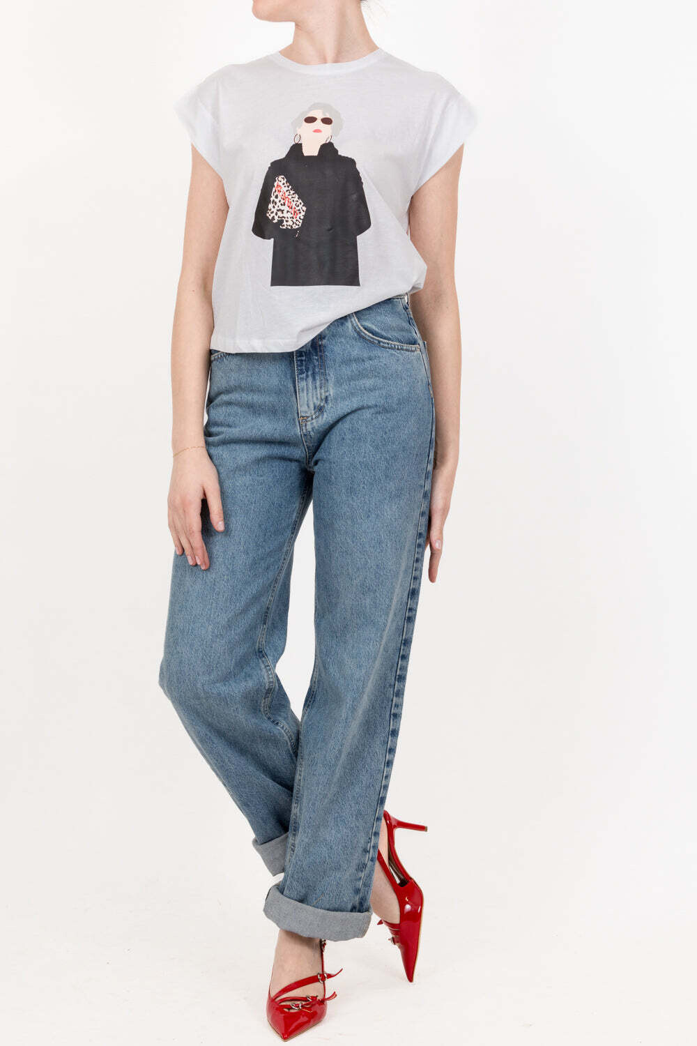 da HAVEONE Haveone-T-shirt MIRANDA - bianco SKU: tma-l022-129503 da HAVEONE Haveone-T-shirt MIRANDA - bianco SKU: tma-l022-129503