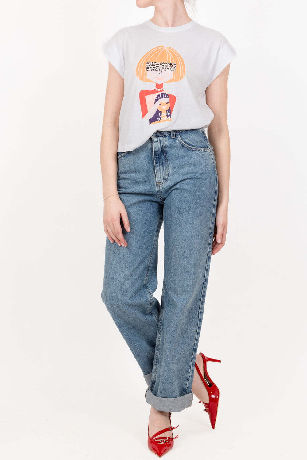 Haveone-T-shirt ANNA WINTOUR - bianco  SKU: tma-l026-129504