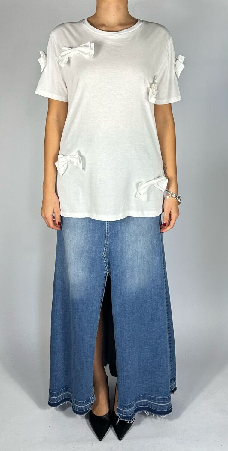 t-shirt fiocchi bianca (33112) – tensione in