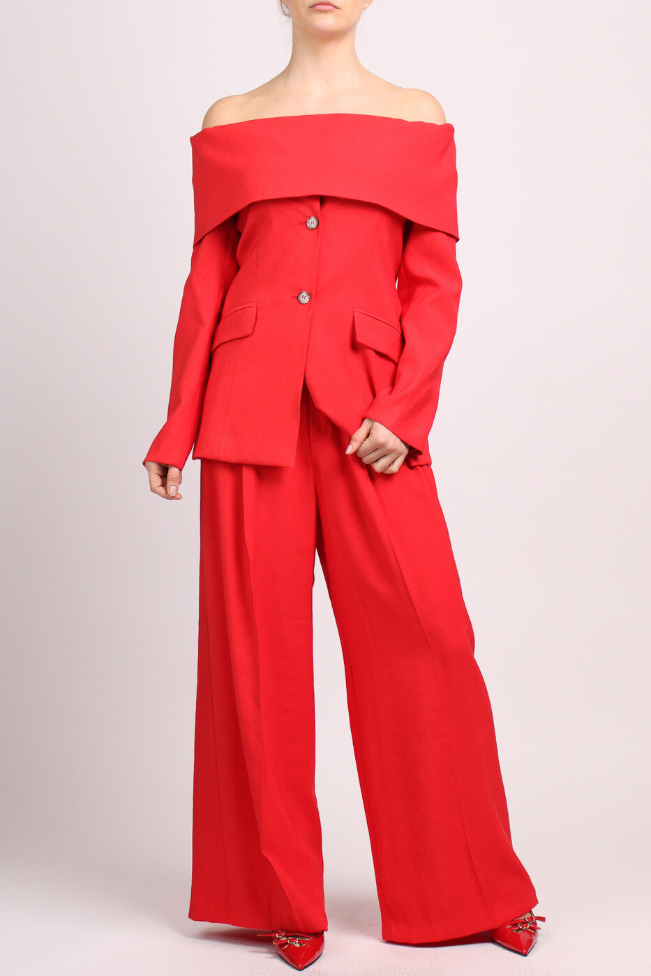 Vicolo - Giacca scollo shiffer Art. TB0090
Rosso