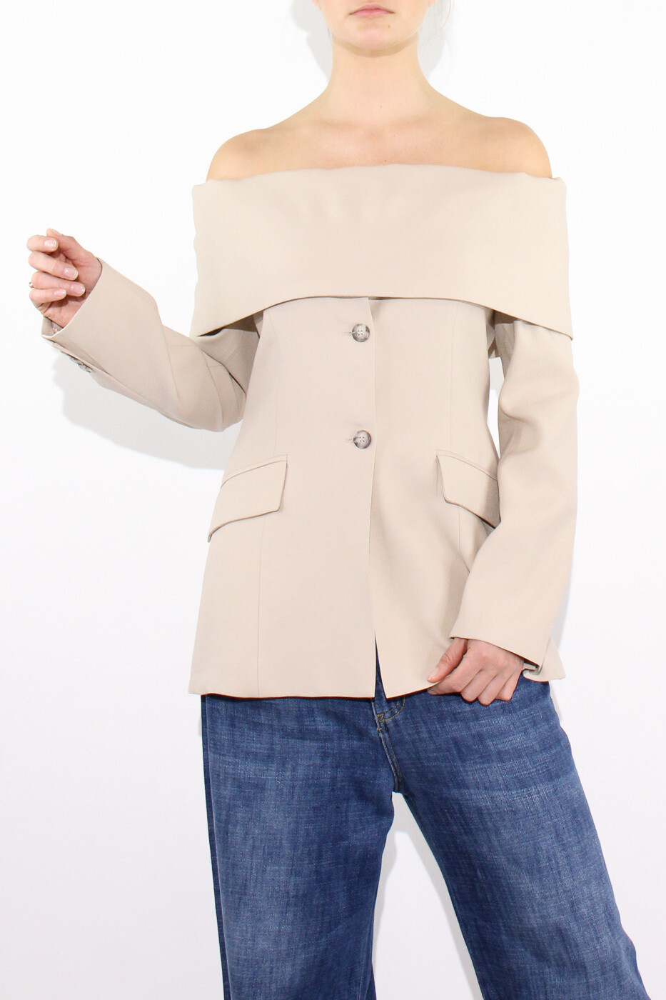 Vicolo - Giacca scollo shiffer Art. TB0090
Burro