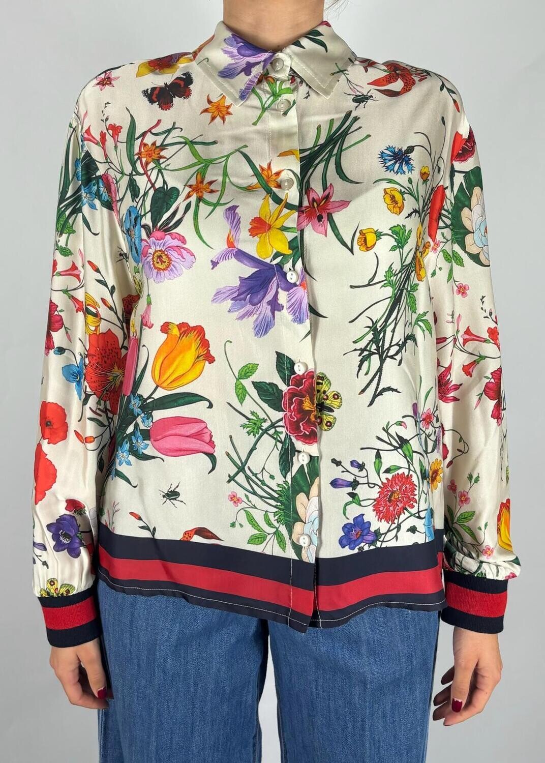 Tensione In - Camicia floreale Art. 24C2230
Panna