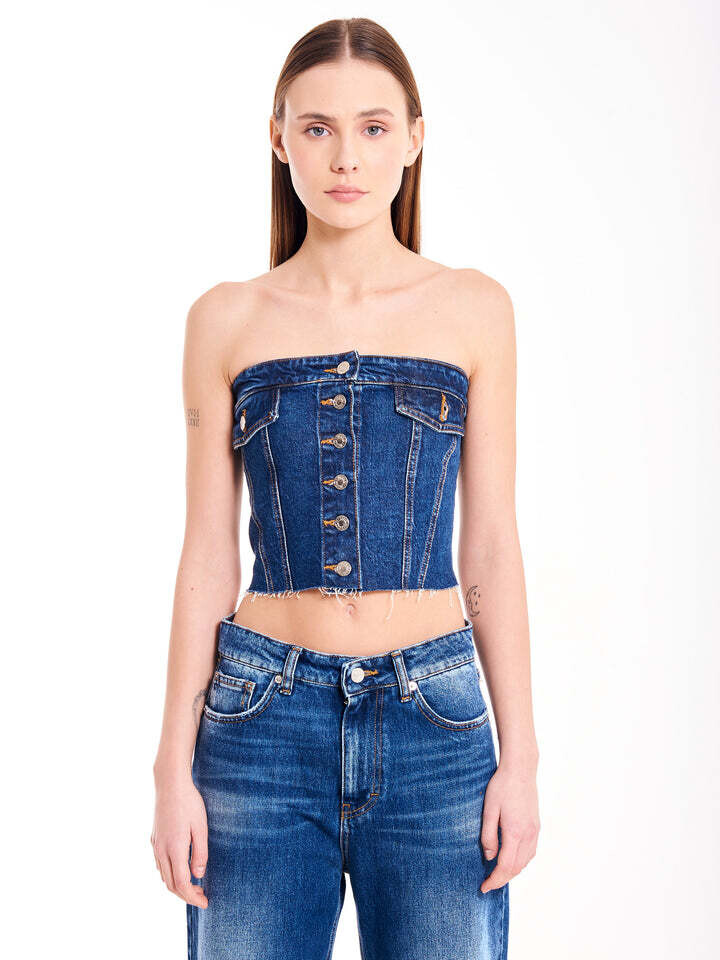 VICOLO - Top Corpetto Denim
Blu
SKU: DB5017089ABLU