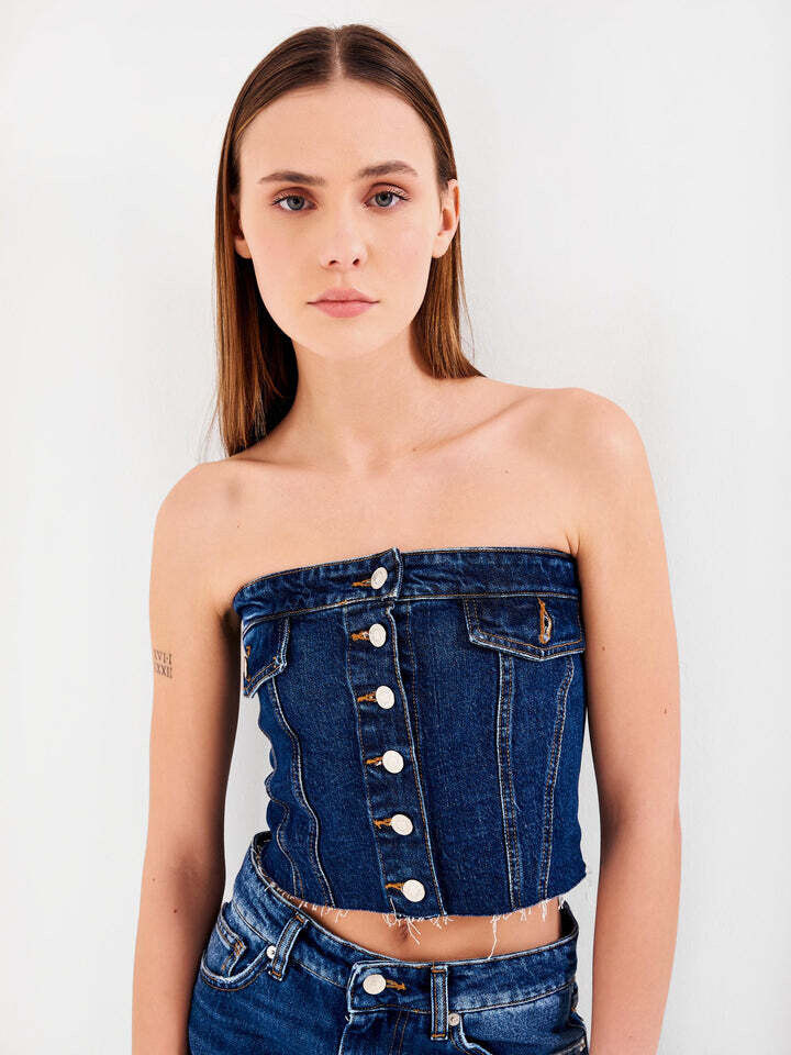 VICOLO - Top Corpetto Denim
Blu
SKU: DB5017089ABLU