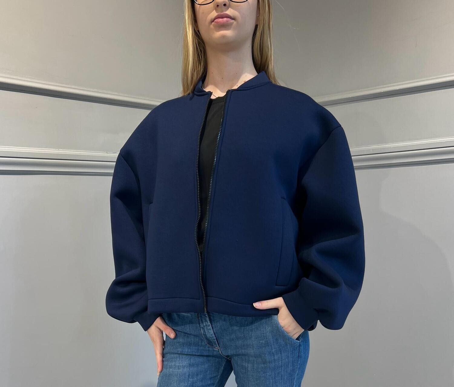 da VICOLO Vicolo-Bomber neoprene - blu SKU: tb0194-129386
