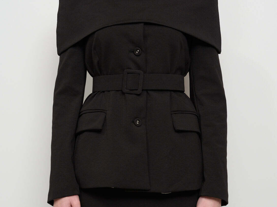 Tensione in TENSIONE IN - GIACCA SCOLLATA - NERO