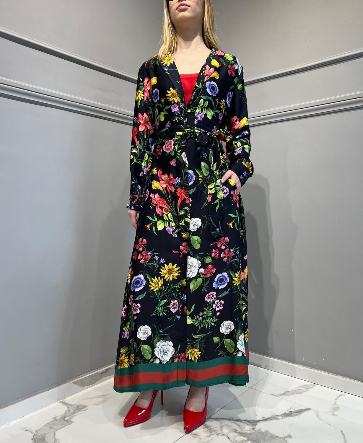 Tensione in - Abito chemisier fantasia floreale Art. SV1365