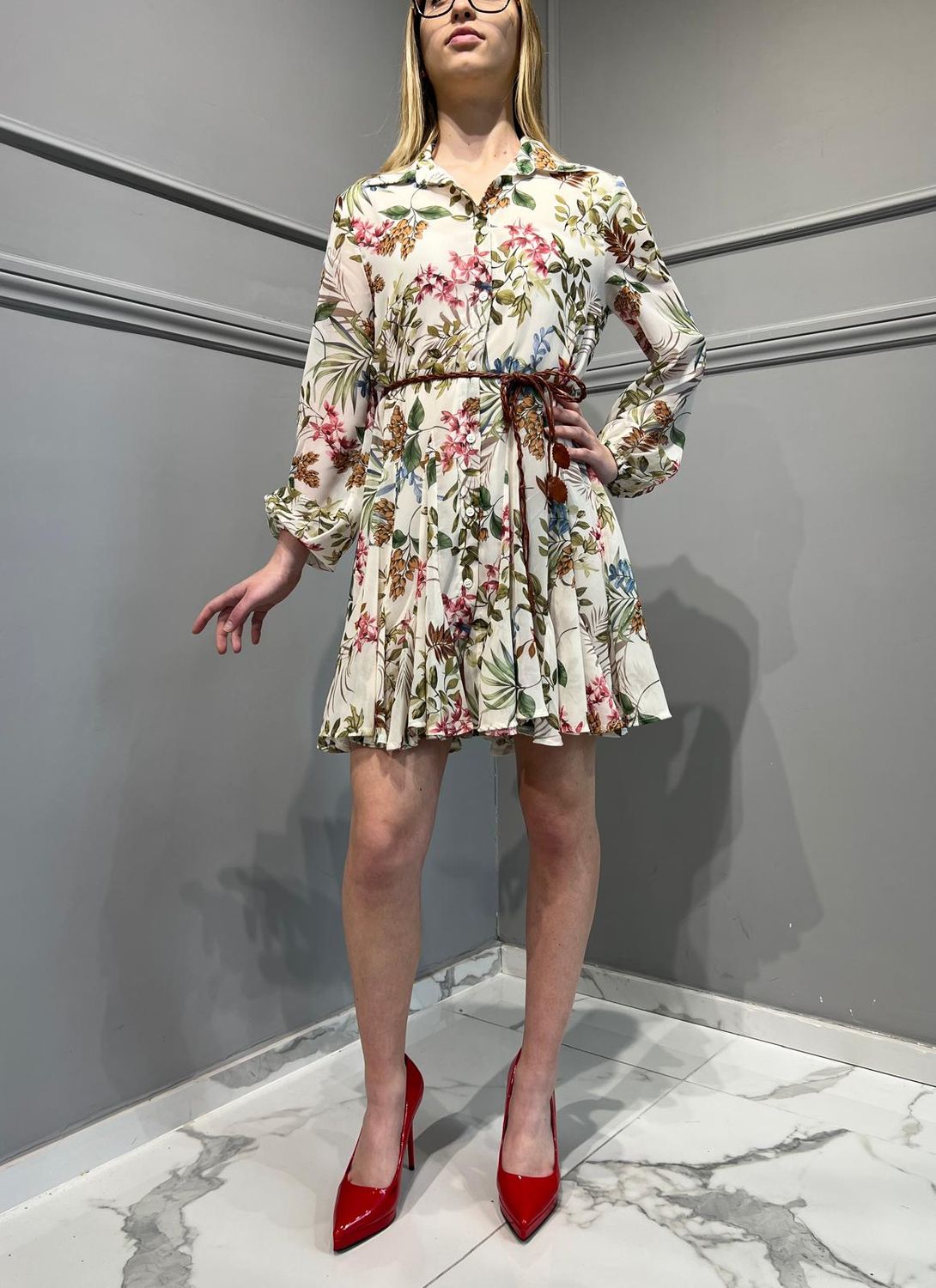 VICOLO - Abito floreale TB2168