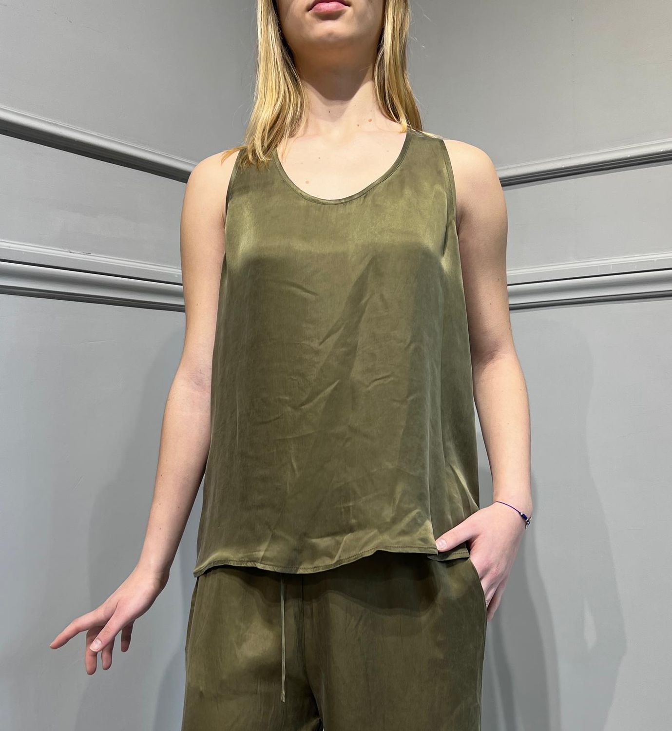 TENSIONE IN - Canotta Cupro art TENS85PE24 Verde Militare