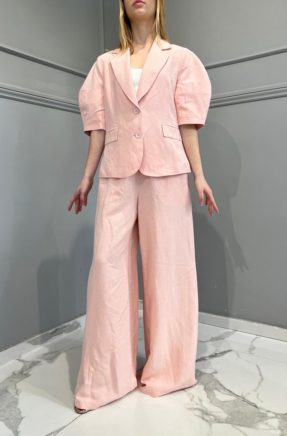 Tensione In - Giacca manica corta bombata Art. 24B2284 Rosa