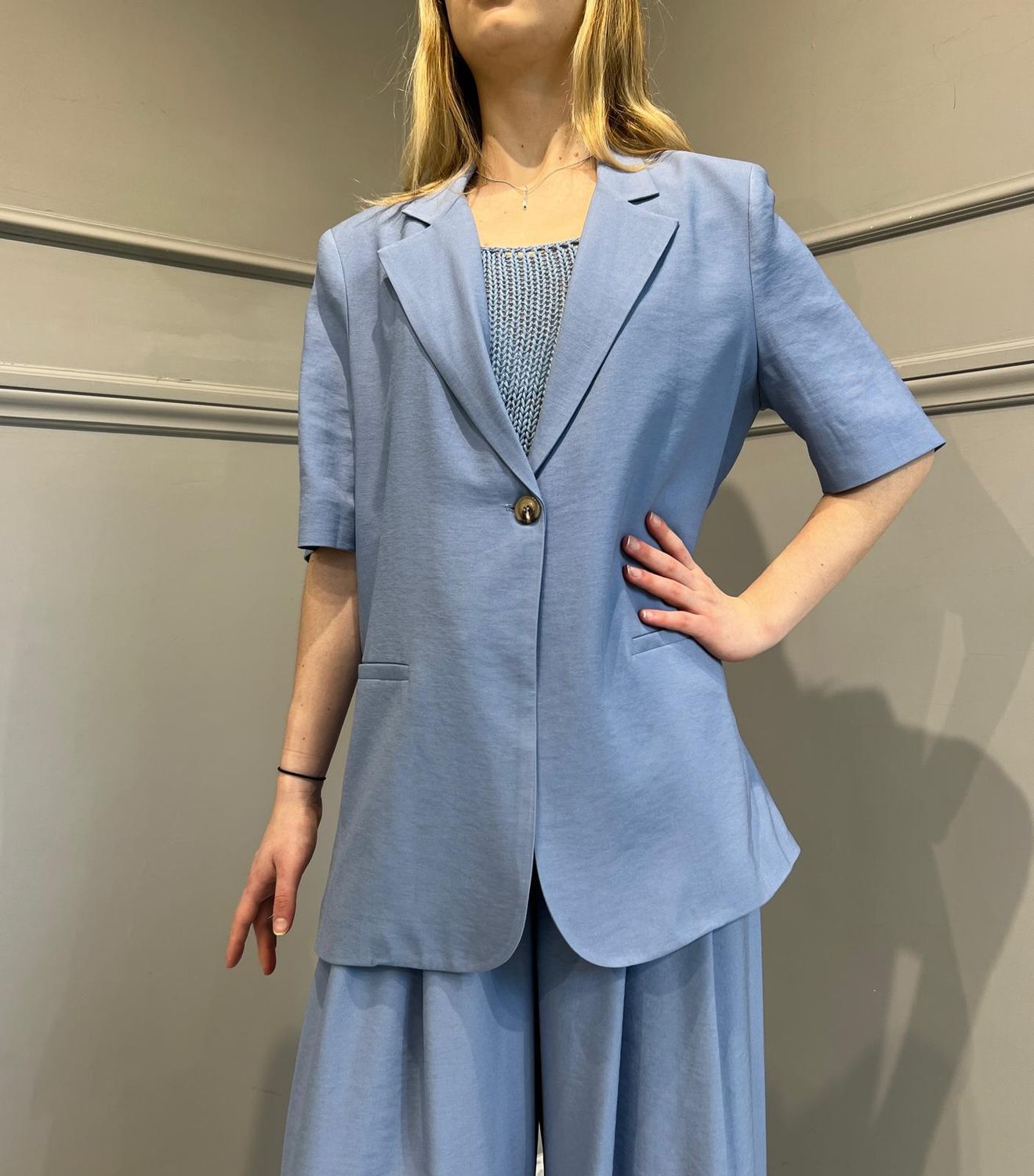 Tensione In - Giacca over mezza manica Art. 24B2519 Celeate