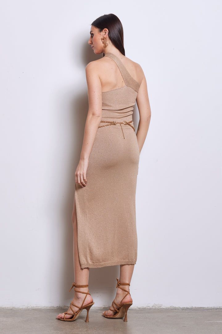 AKEP - ABITO LUNGO MONOSPALLA IN LUREX
VSKD05050 Sabbia