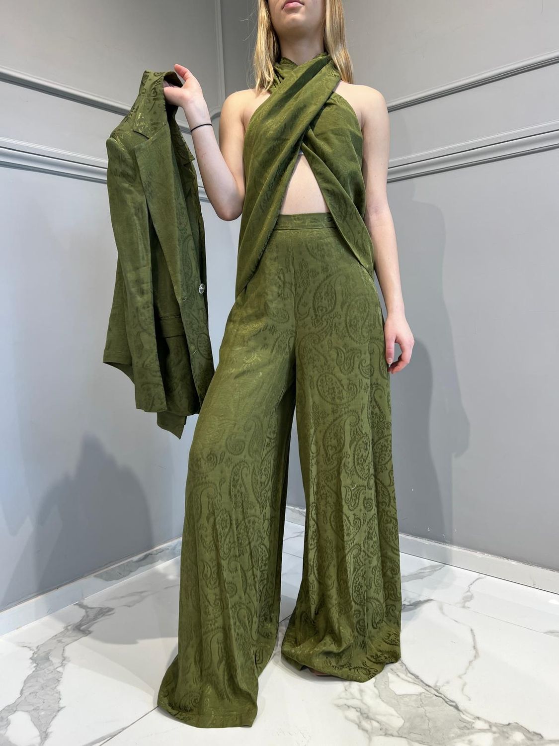 BOHEMIANVI&#39; - Casmir Top - SKU: TOP72 Verde Militare