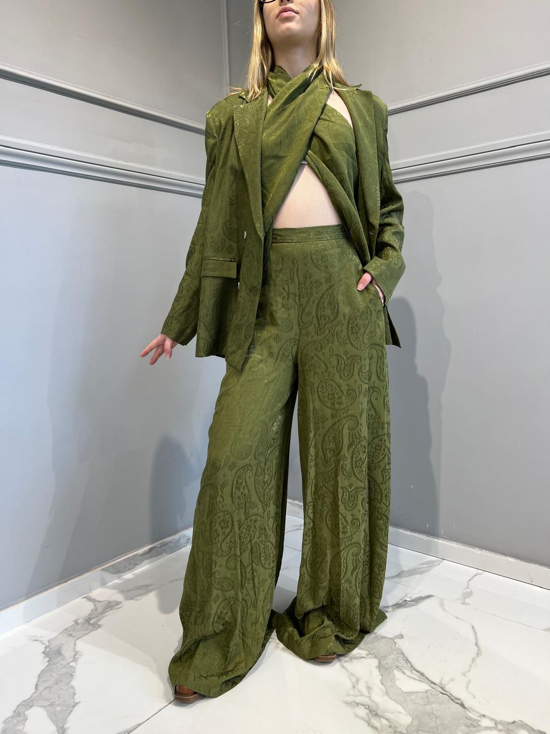 BOHEMIANVI&#39; - Giacca Casmir fluid SKU: