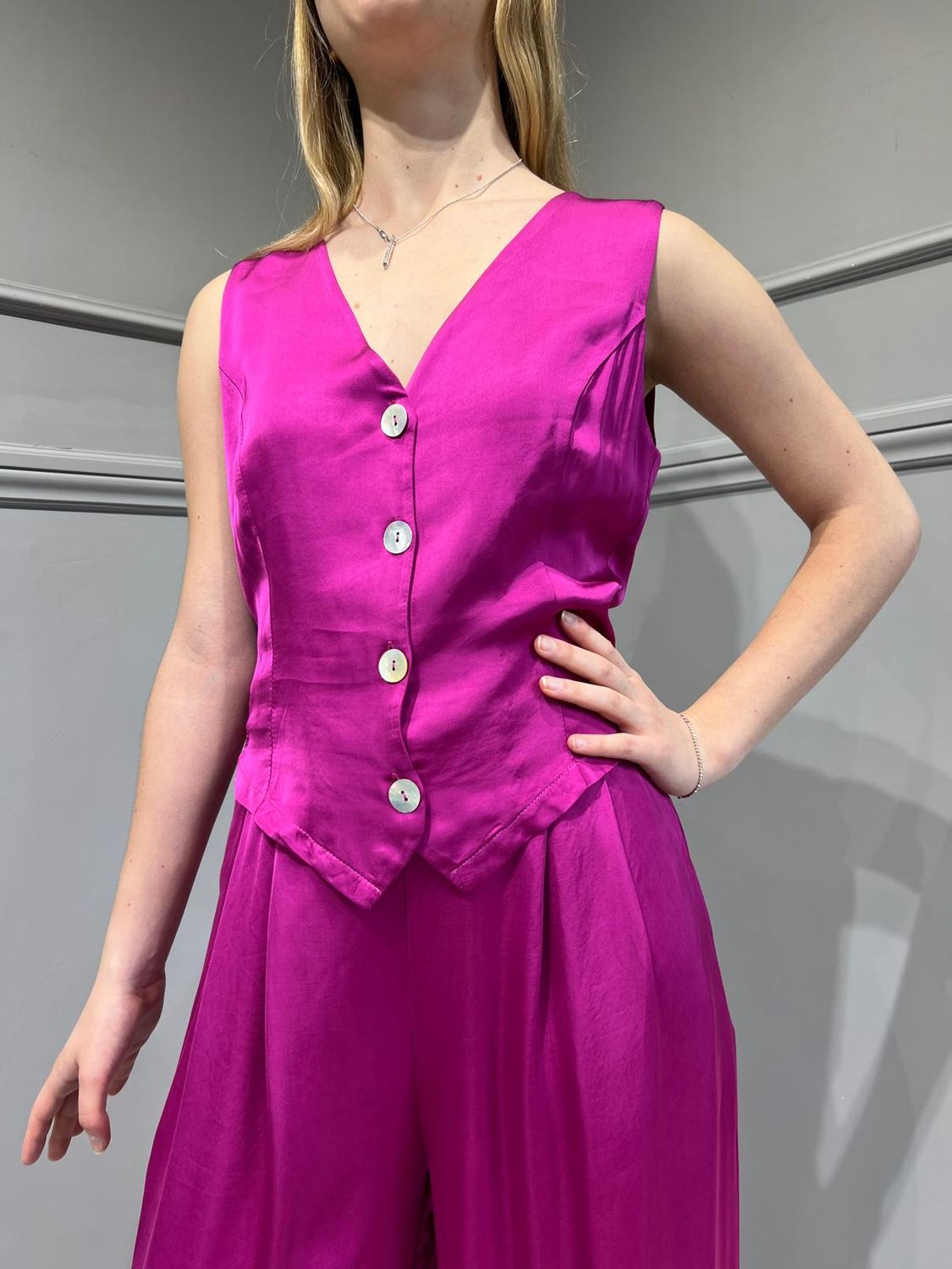 TENSIONE IN - Gilet Art: C119G22R Colore:  Fucsia Berry
