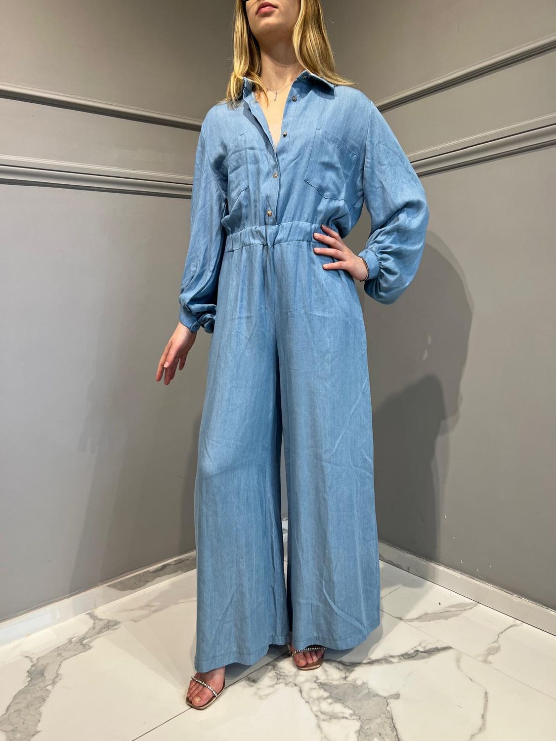 HAVE ONE Tuta Chambray art. YSO-G005 - HAVE ONE Tuta Chambray art. YSO-G005 -