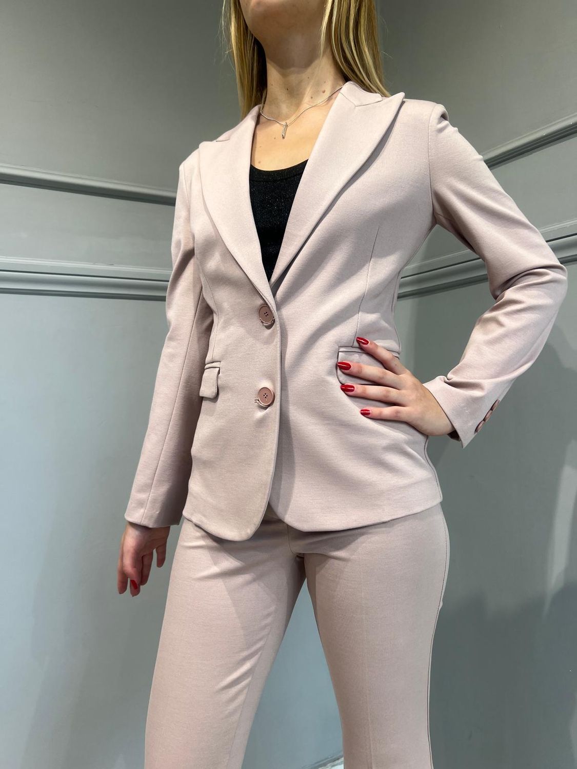 VICOLO - Giacca punto Milano rosa - art: TS100