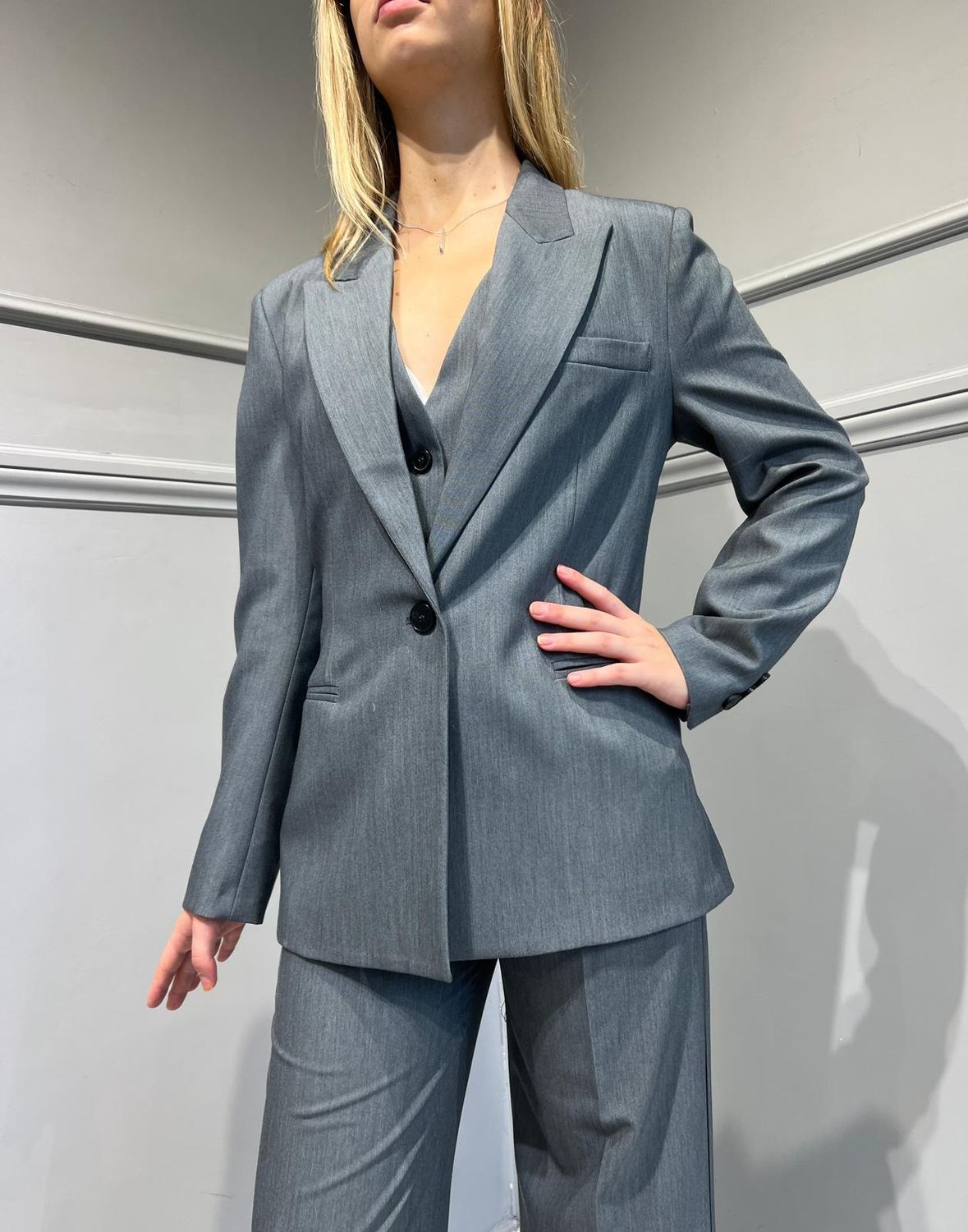 VICOLO - TAILLEUR GIACCA+PANTALONE+GILET Grigio - art: TS0308 + TS0309 + TS0311