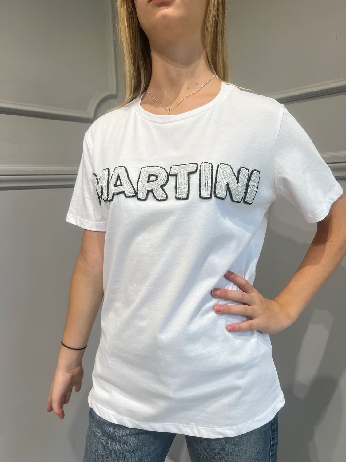 MOTEL - T-shirt perline Martini - art: 35086G