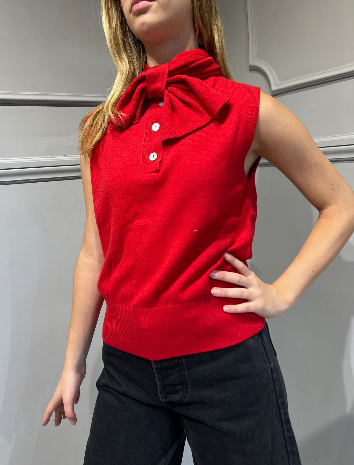 TENSIONE IN - Maglia fiocco - art: 2240187 rosso