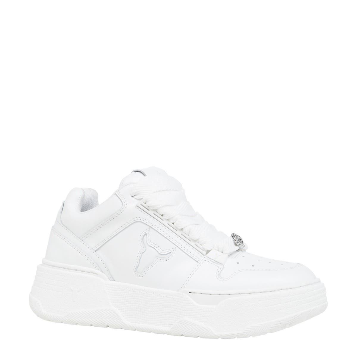 WINDSOR SMITH - SNEAKERS IN PELLE BIANCA AWAKEN