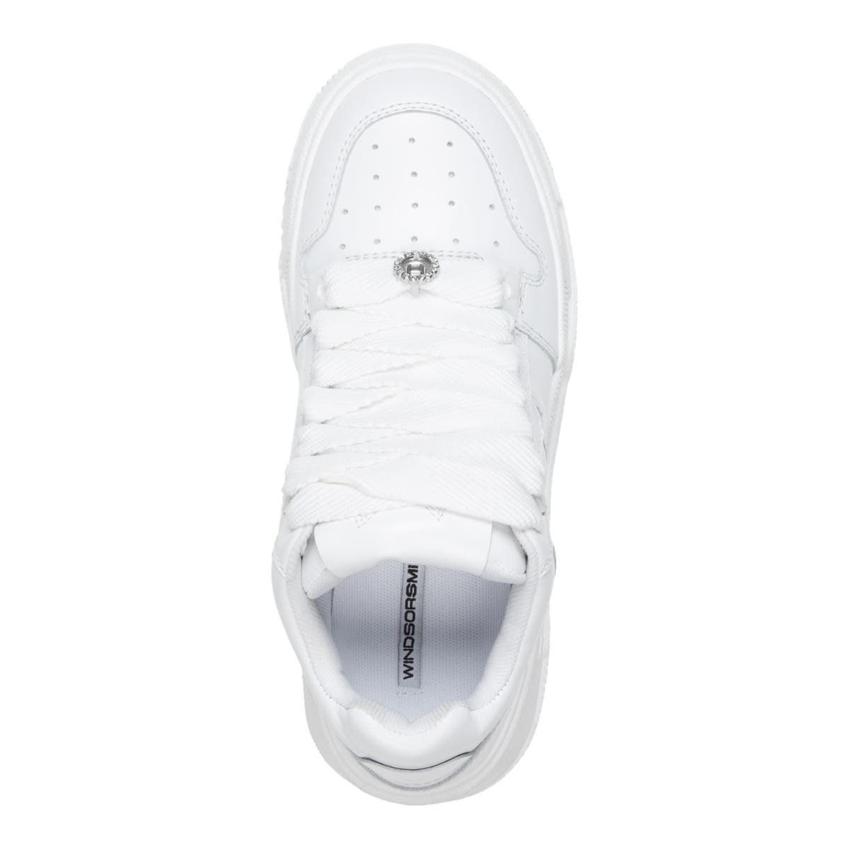 WINDSOR SMITH - SNEAKERS IN PELLE BIANCA AWAKEN